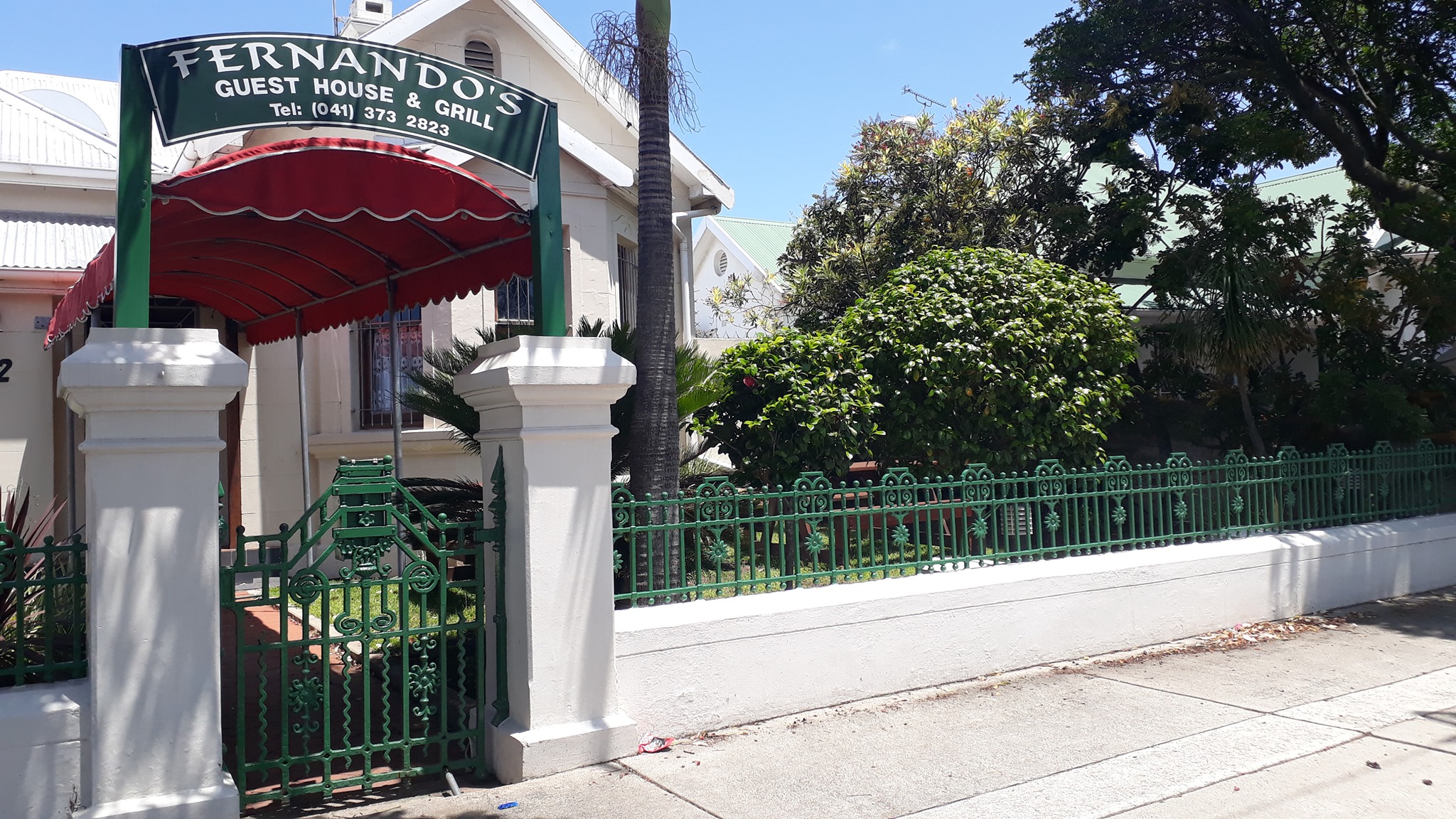 Fernando's Guest House entrance, Mill Park Port Elizabeth