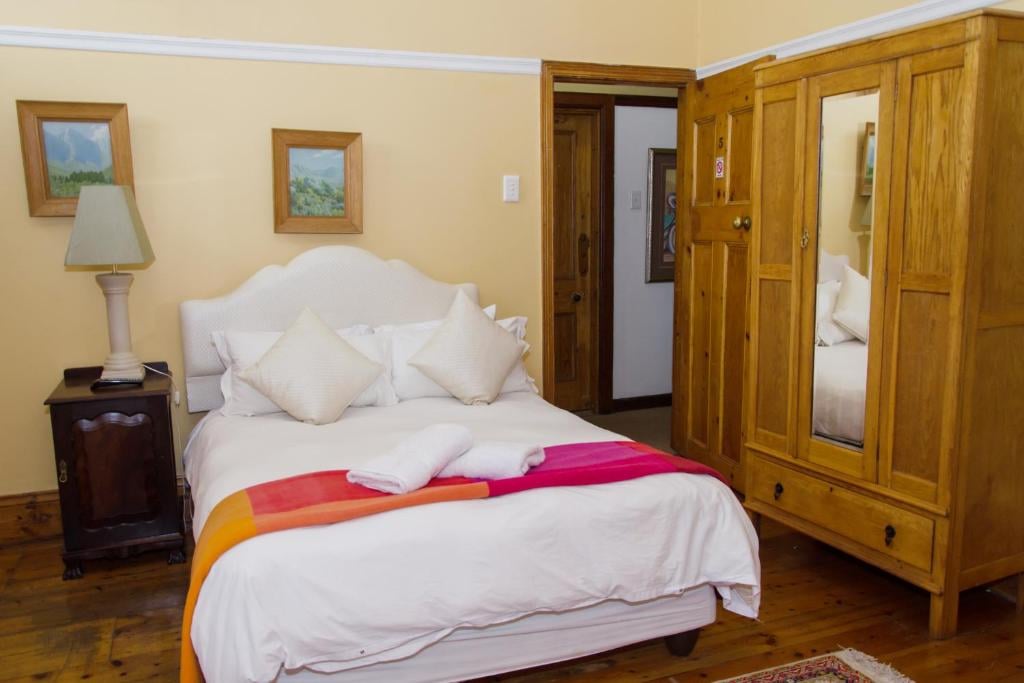 Classic double room with antique pine wardrobe